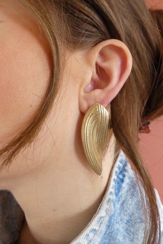 Boucle d'oreille upcyclée Olympe