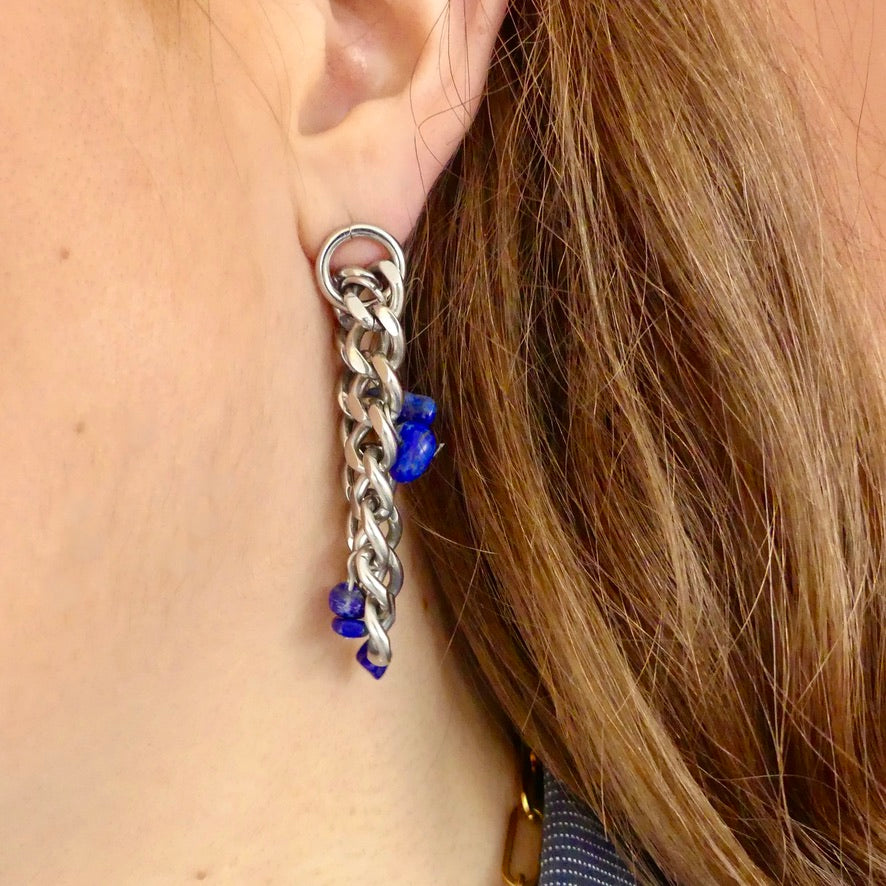 Boucles d'oreilles upcyclées Babylone