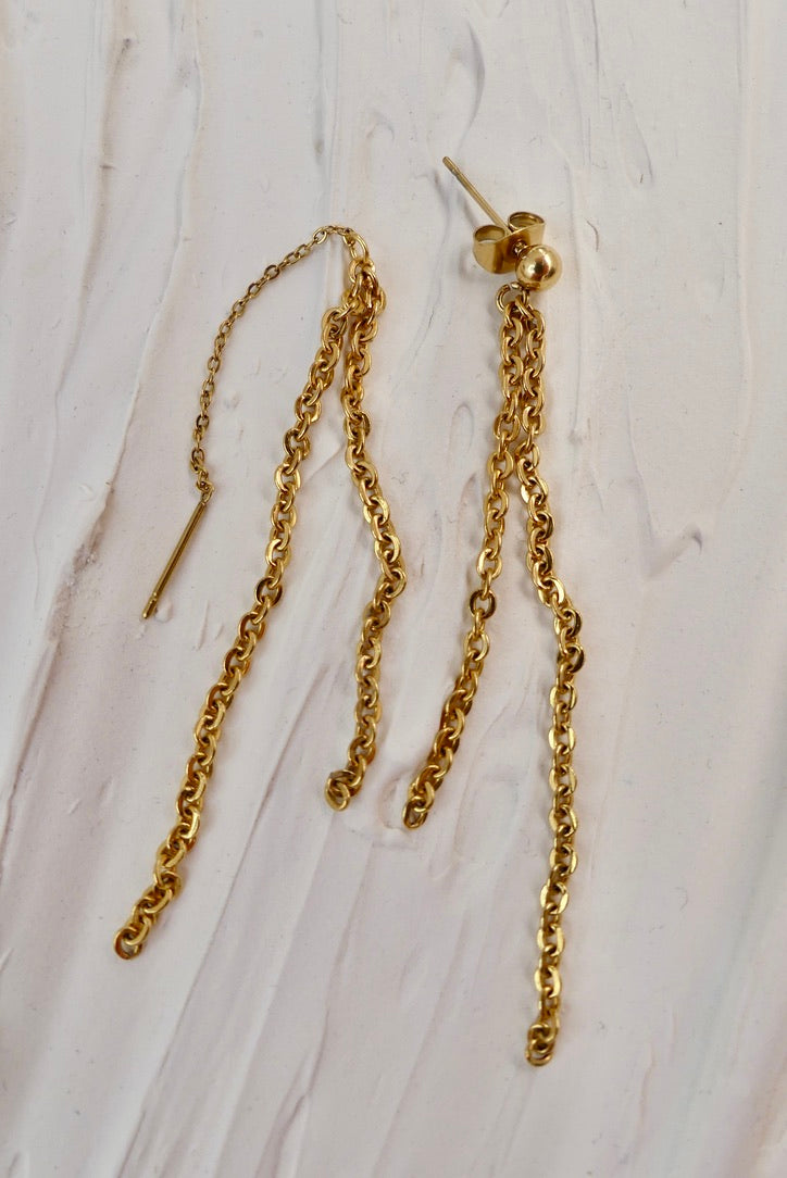 Boucles d'oreilles upcyclées Cole