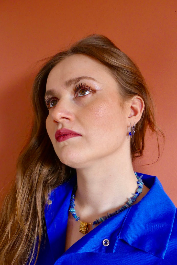 Boucles d'oreilles upcyclées Renato
