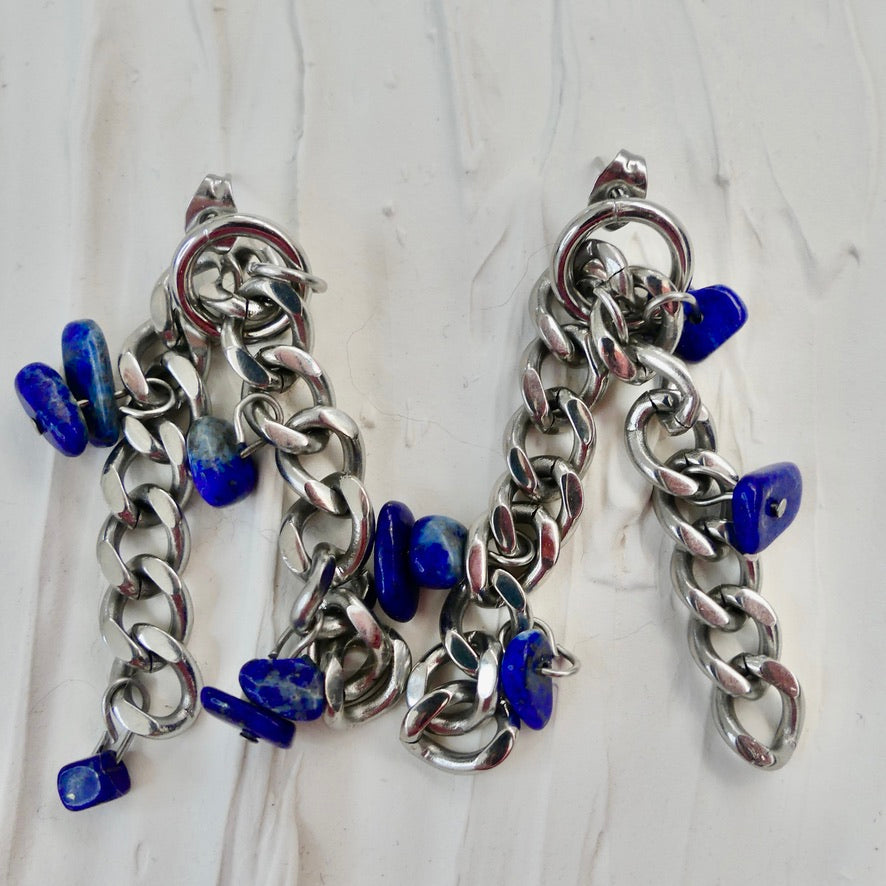 Boucles d'oreilles upcyclées Babylone