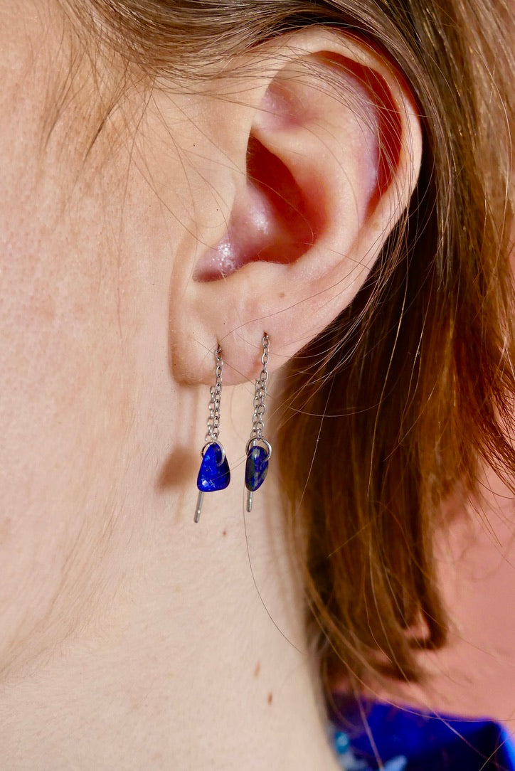 Boucles d'oreilles upcyclées Renato