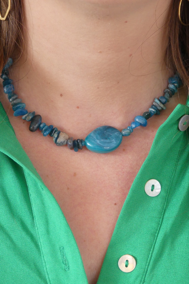 Collier de perles upcyclées Faustine