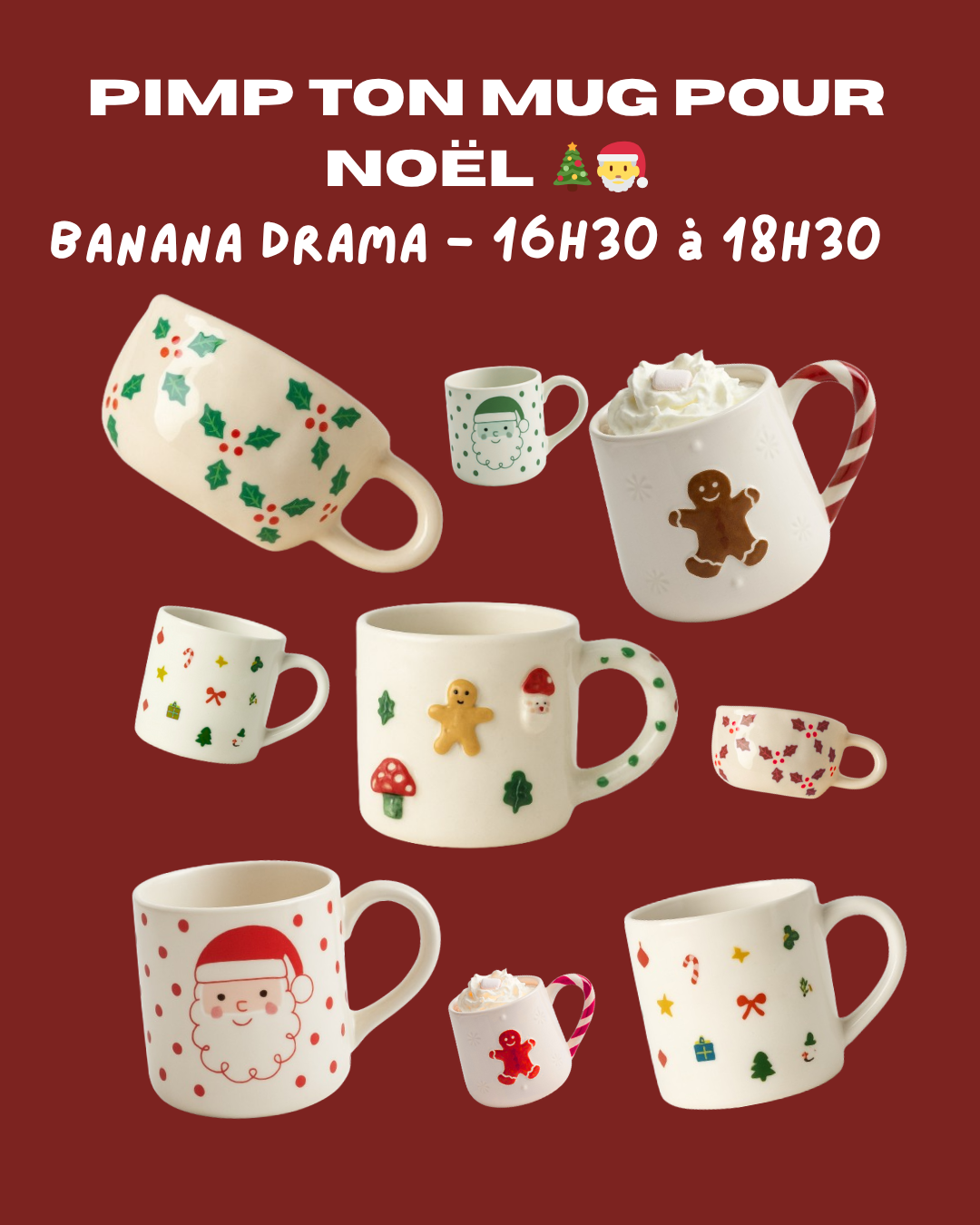 Peinture sur céramique - 26 nov - Banana Drama