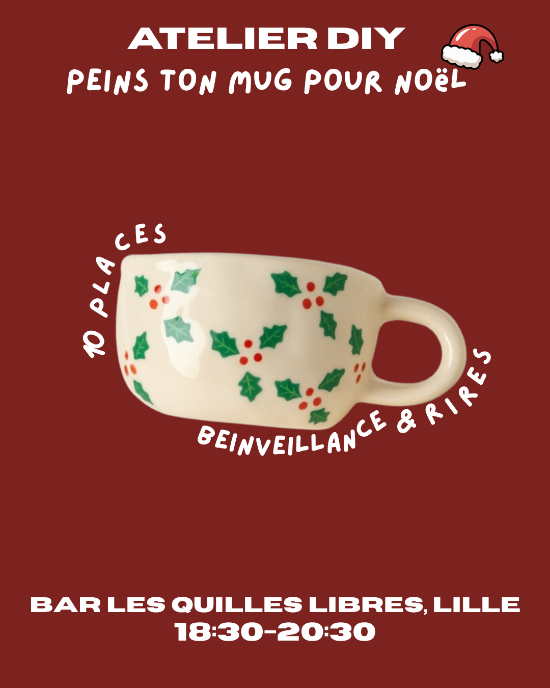 Peinture sur céramique - 02 dec - Bar Les quilles libres