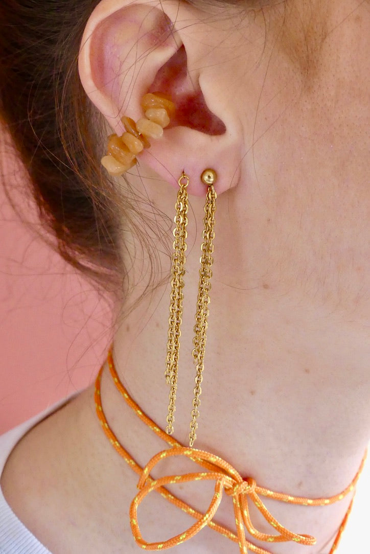 Boucles d'oreilles upcyclées Cole