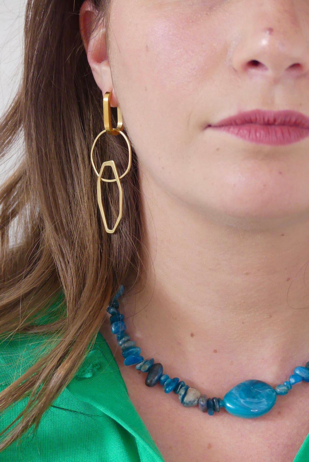 Boucles d'oreilles upcyclées Fatou