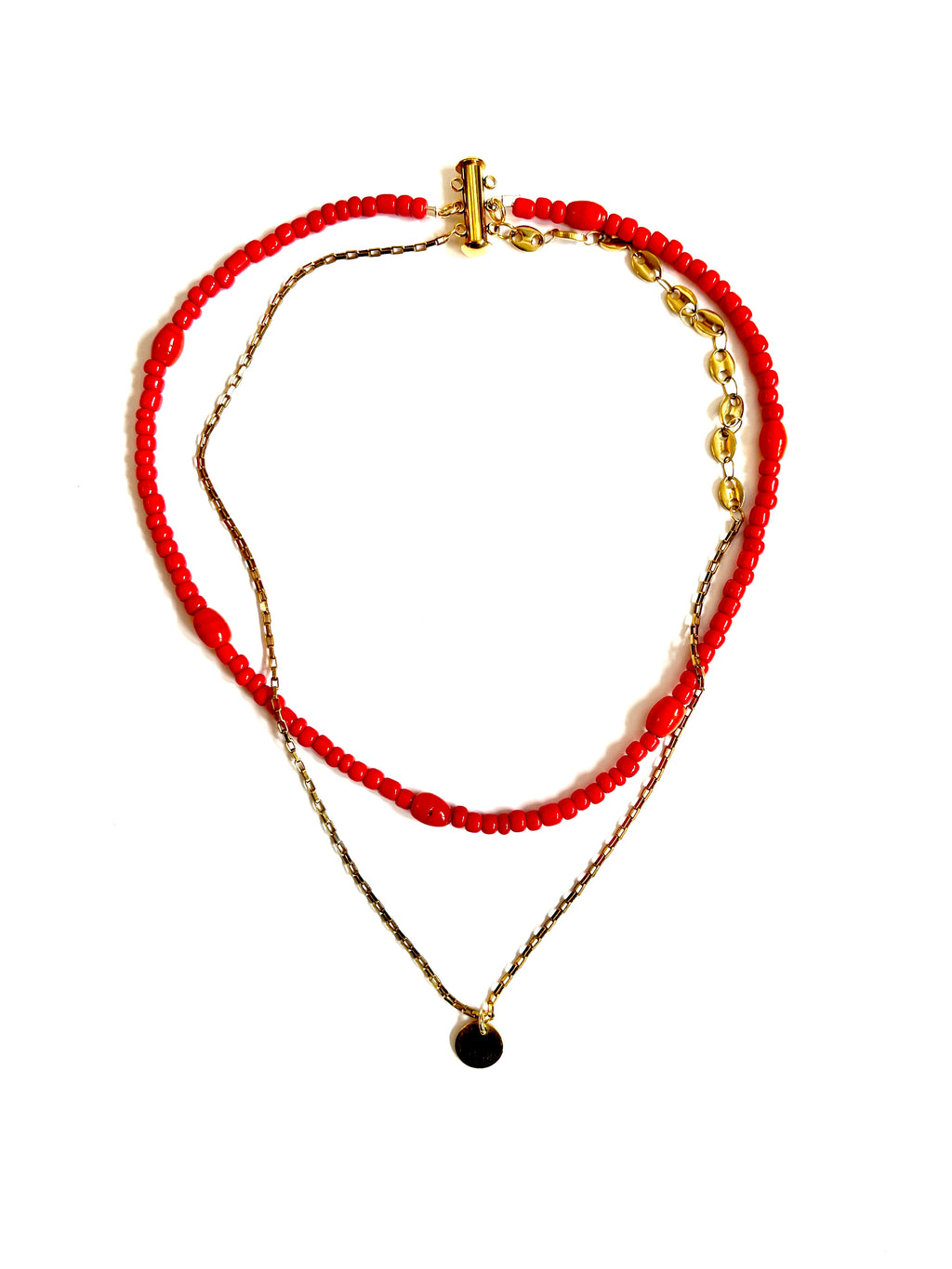 Collier de perles upcyclées butterfly fairy
