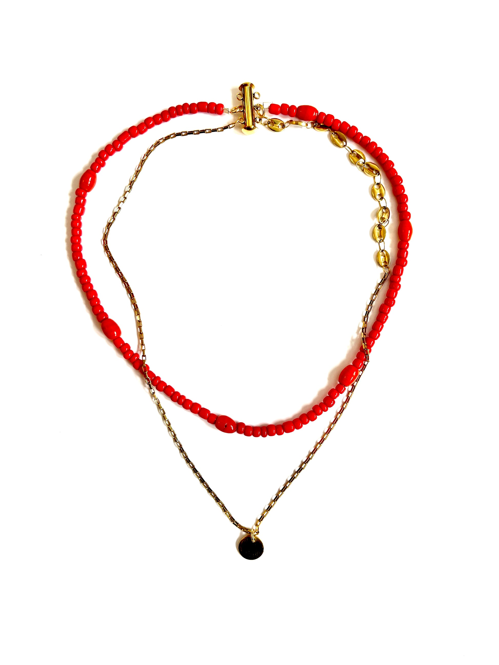 Collier de perles upcyclées butterfly fairy