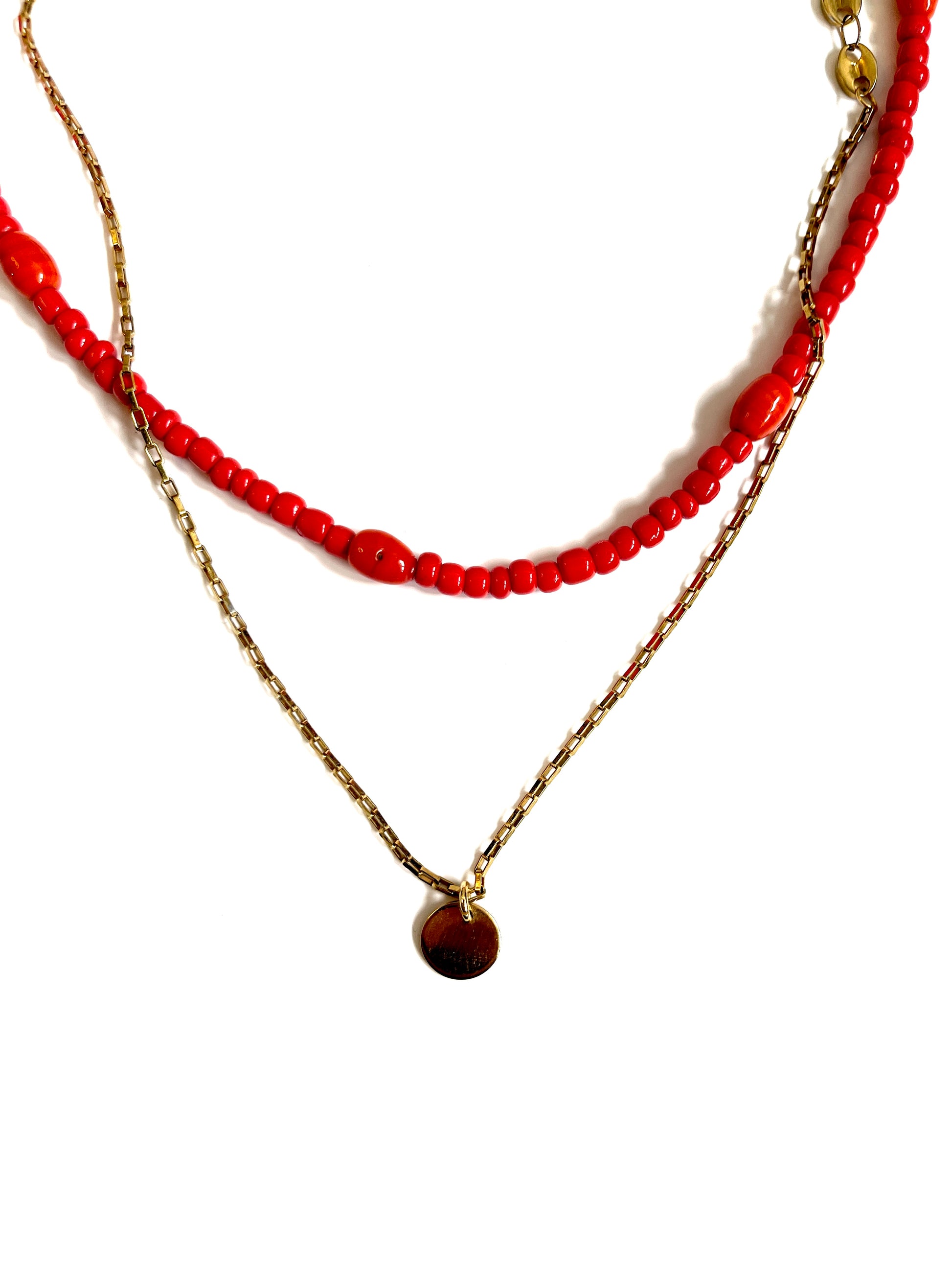 Collier de perles upcyclées butterfly fairy