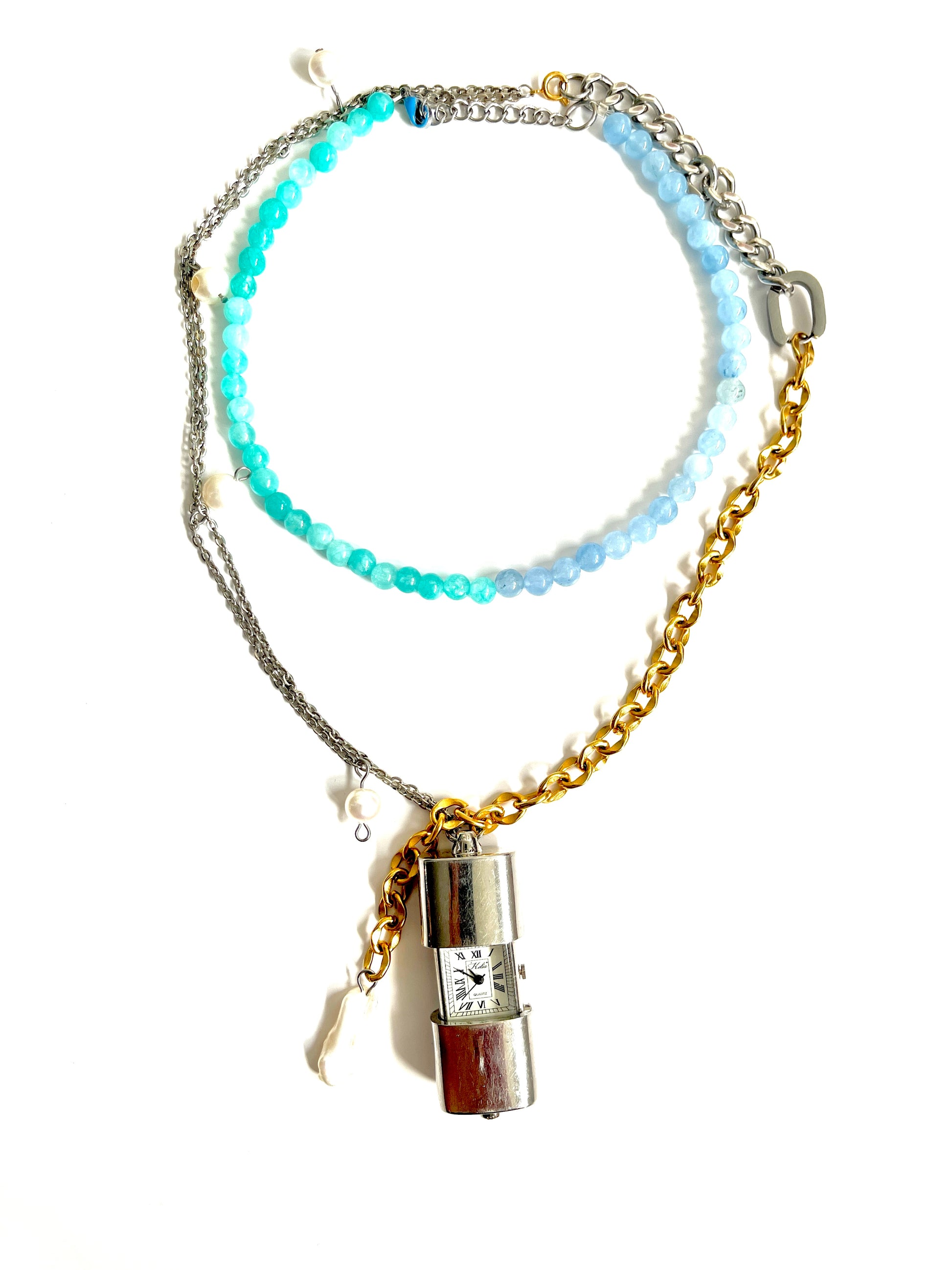 Collier upcyclé watch & sea