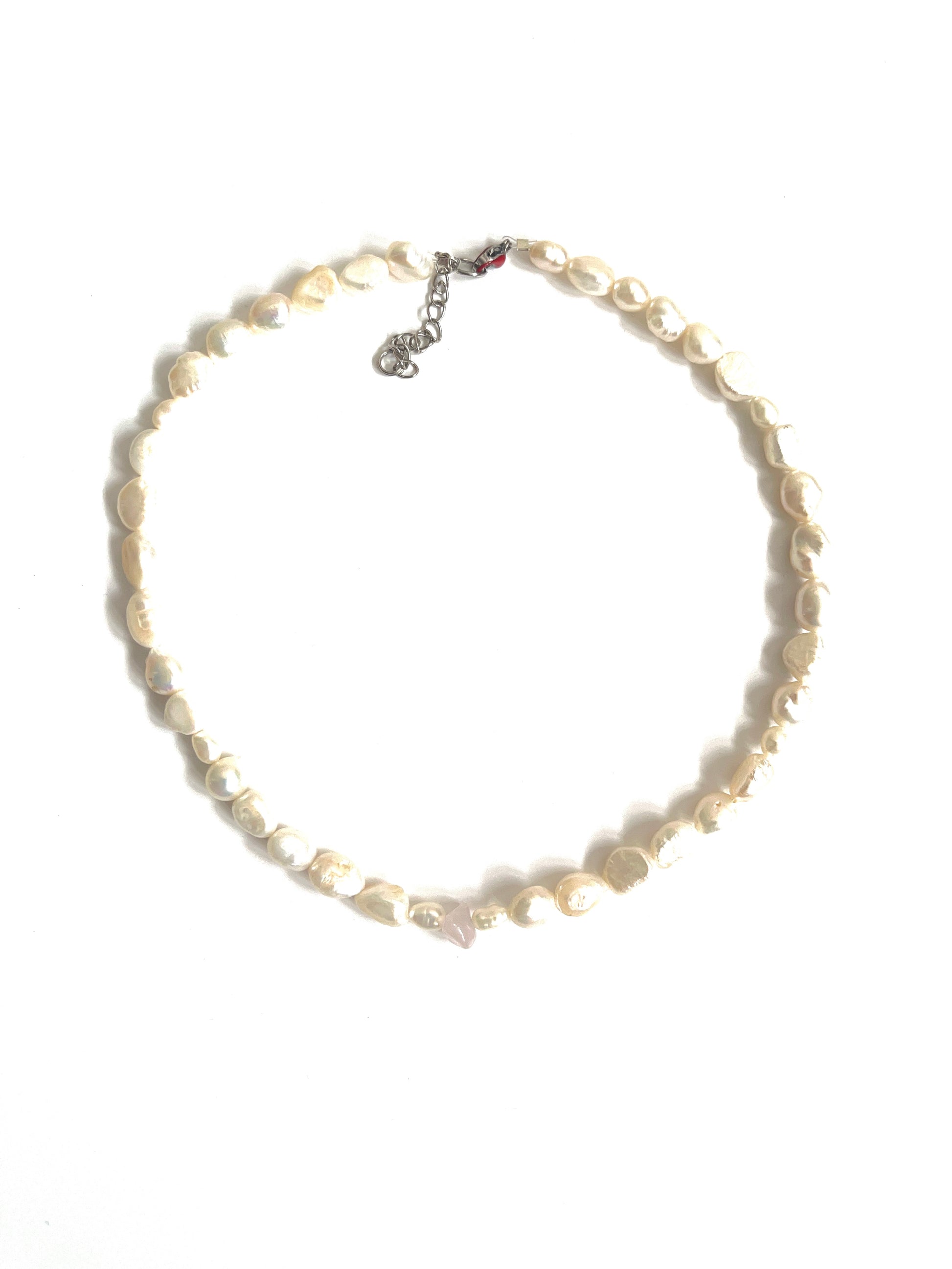 Collier de perles upcyclées pink bay
