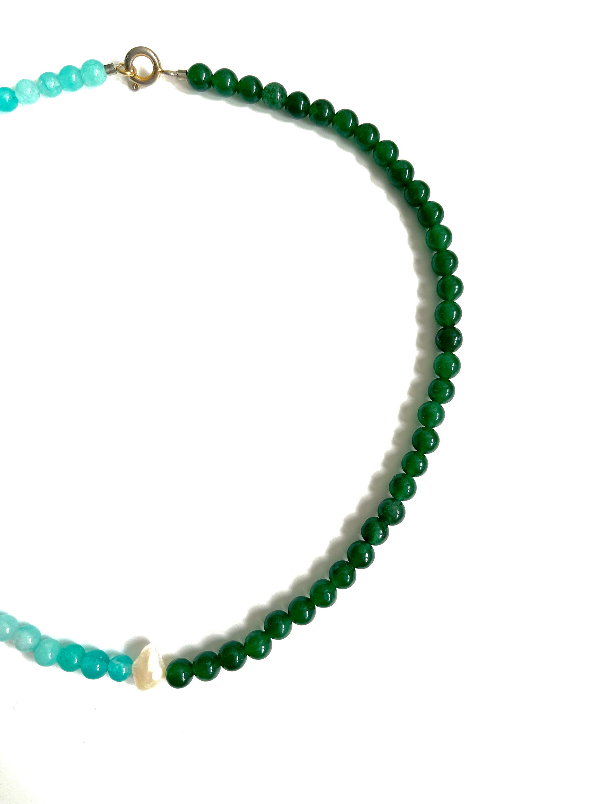 Collier de perles upcyclées ocean vibe