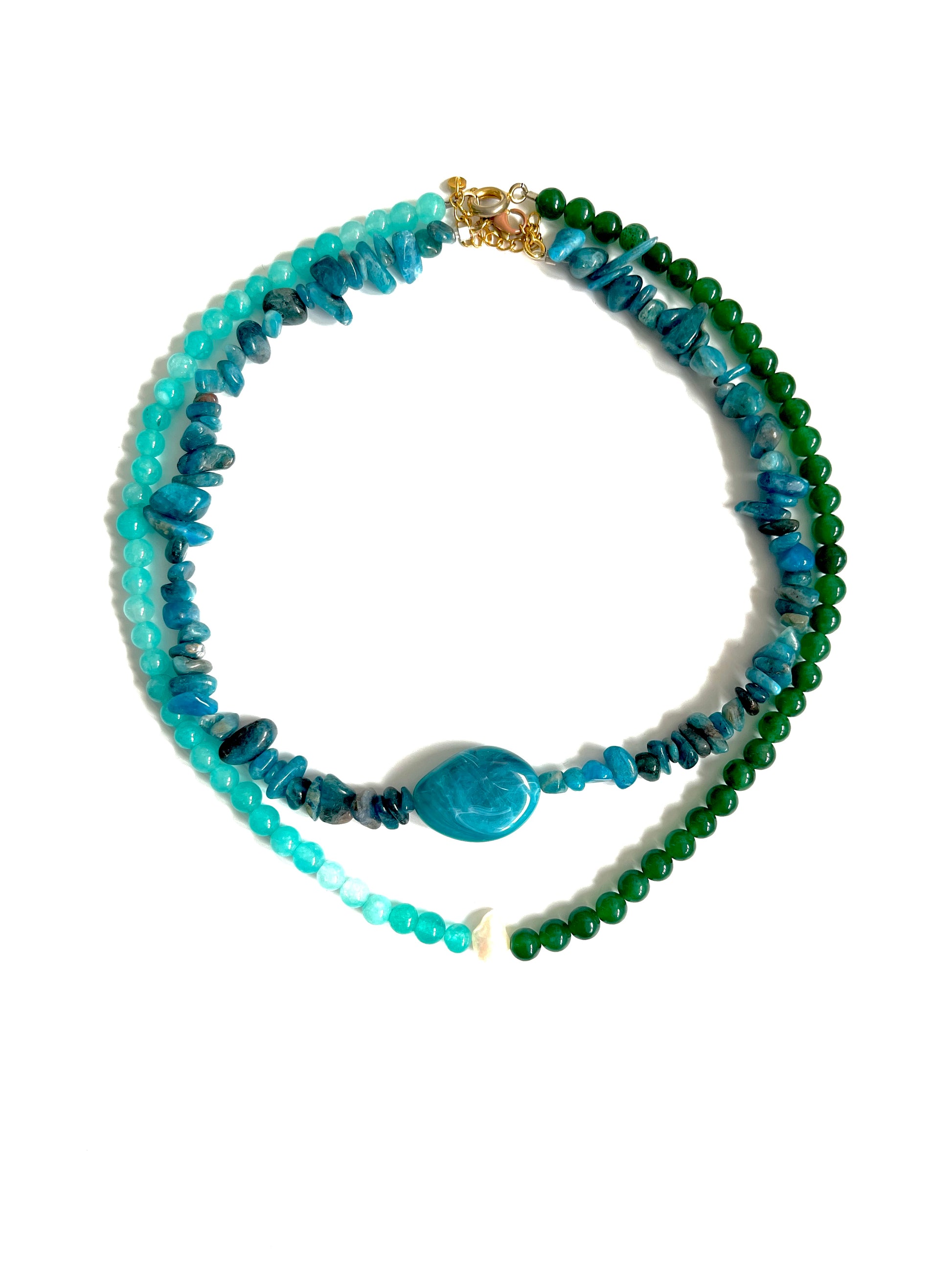 Collier de perles upcyclées Faustine