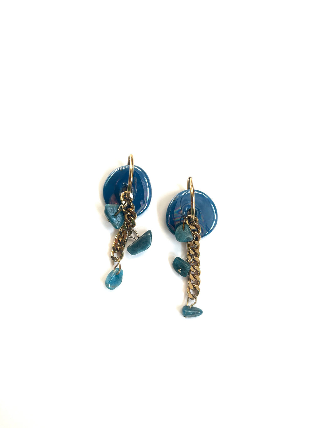 Boucles d'oreilles upcyclées Vaïana