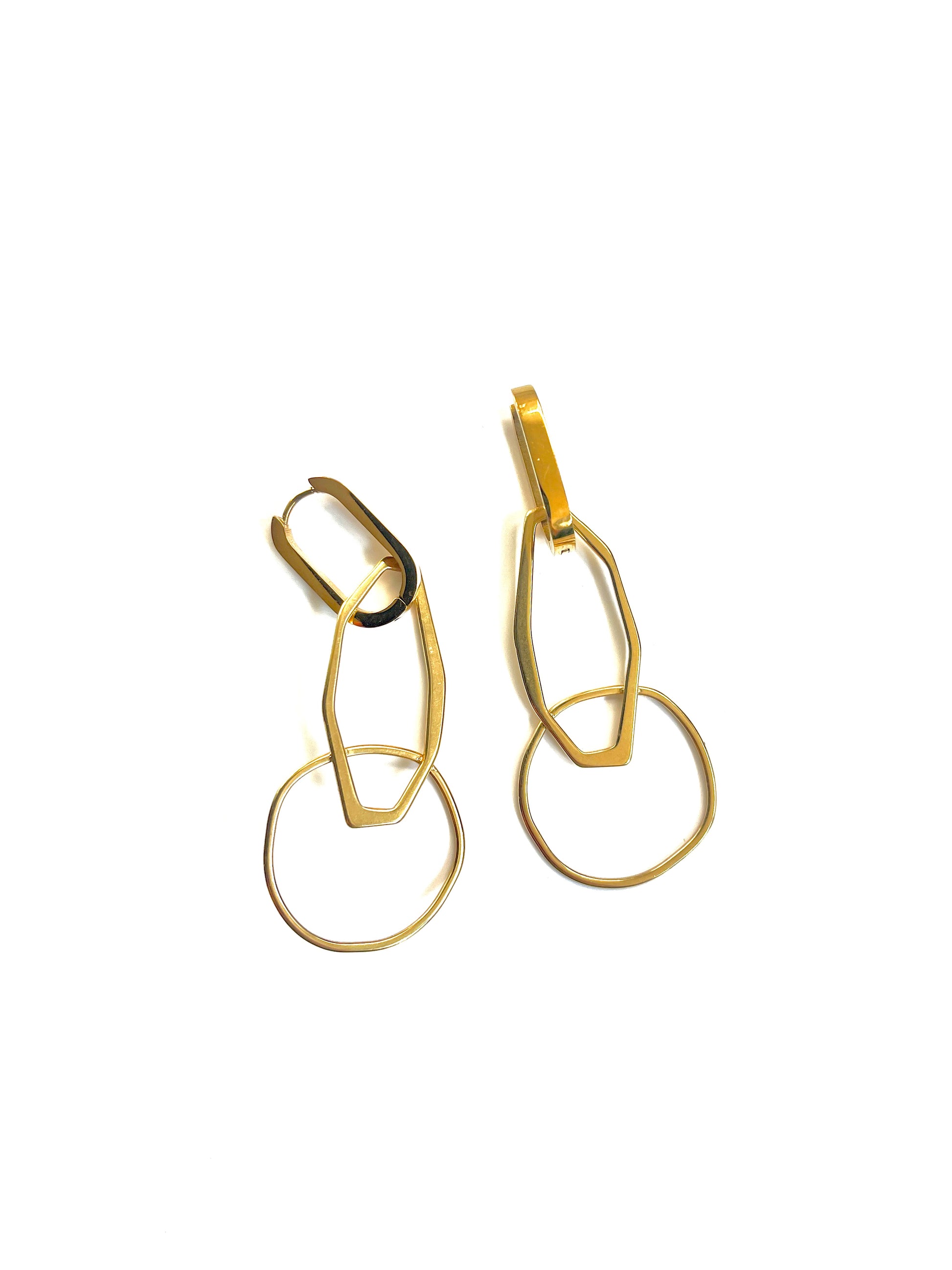 Boucles d'oreilles upcyclées Fatou