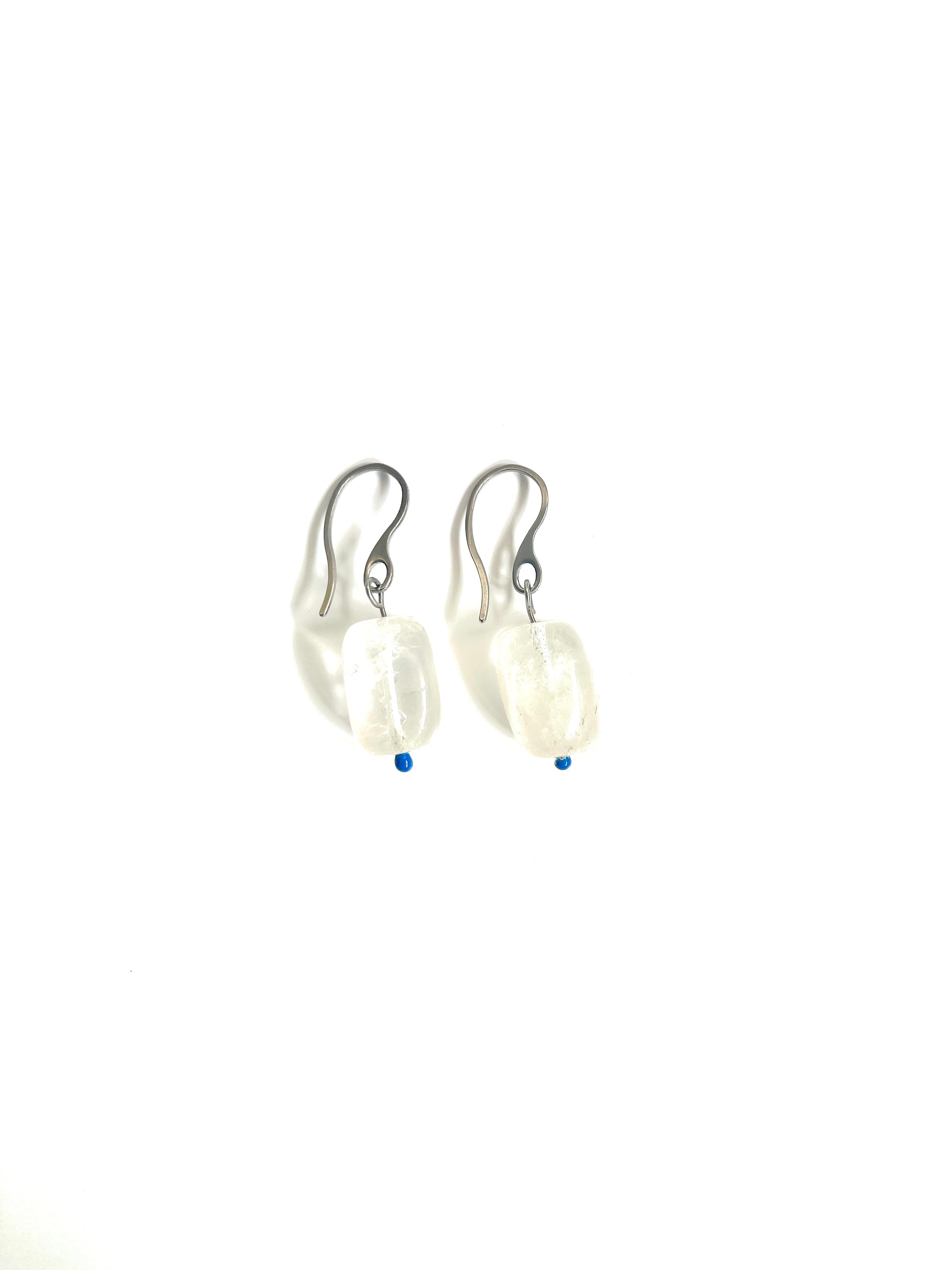 Boucles d'oreilles upcyclées crystal ice