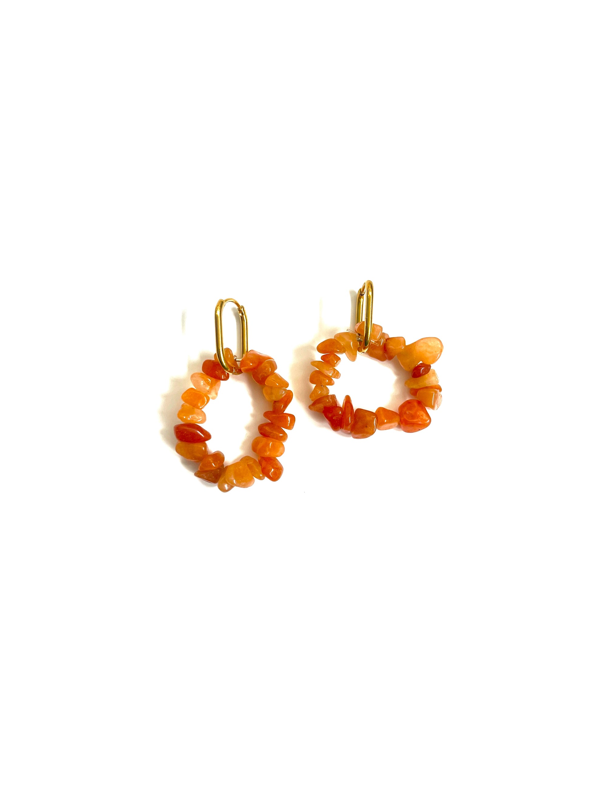 Boucles d'oreilles upcyclées Claudia - Citrite