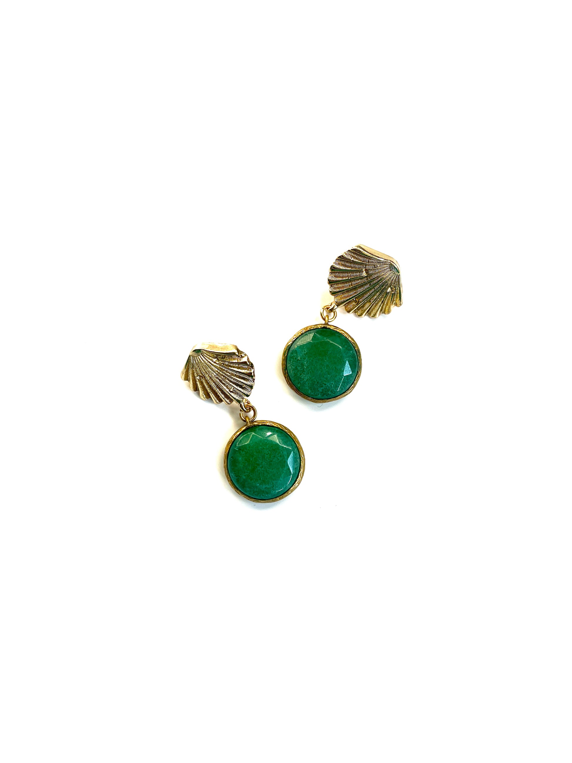 Boucles d'oreilles upcyclées Hélène