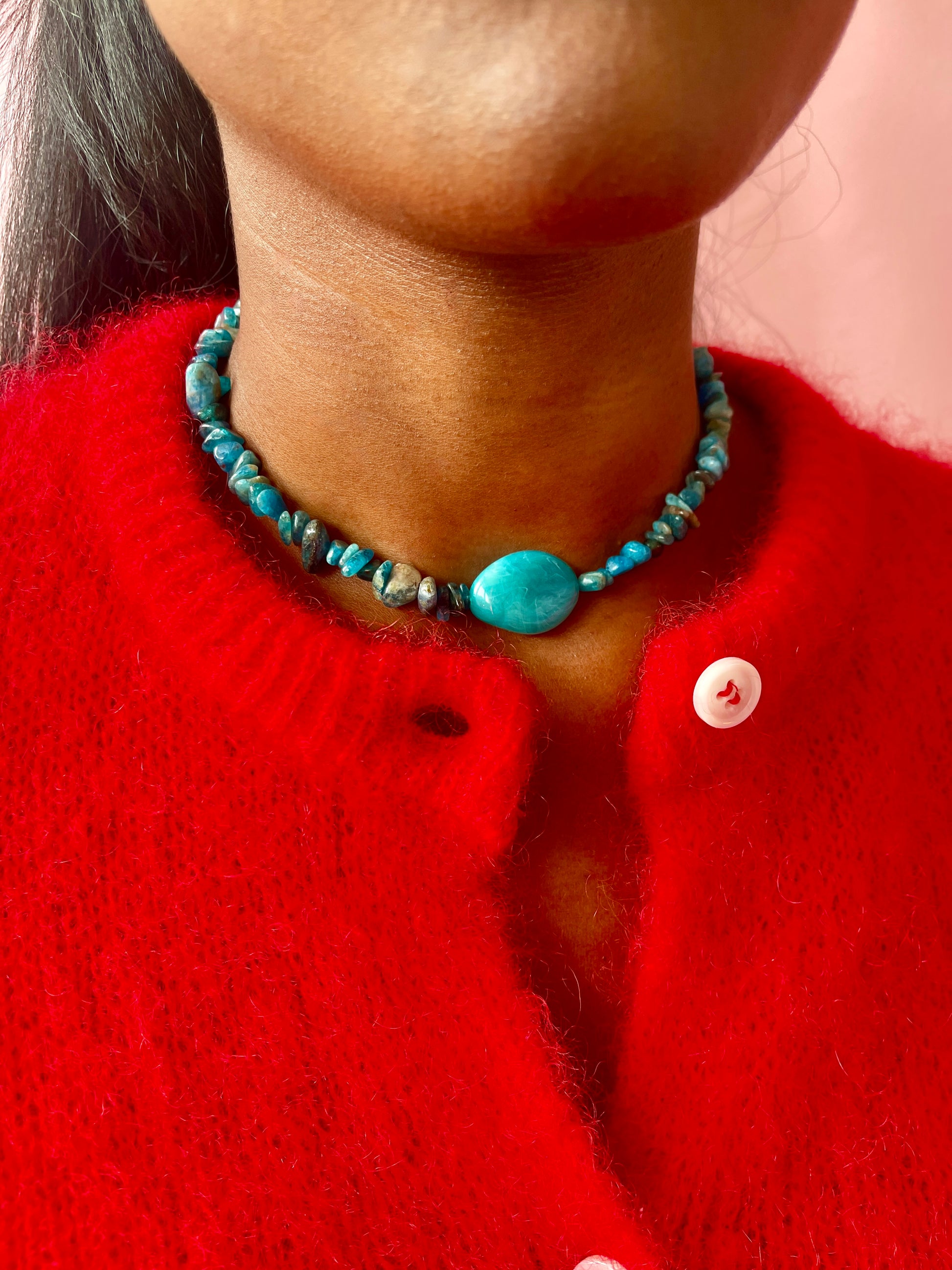 Collier de perles upcyclées Faustine